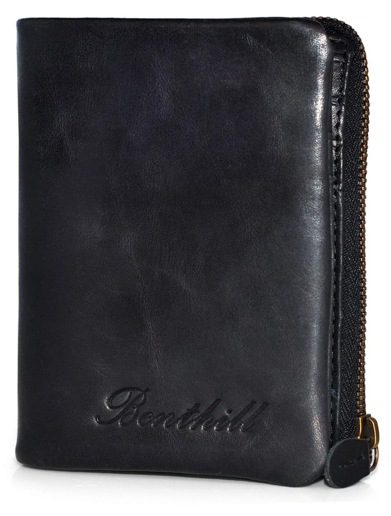 Benthill Kleine Geldbörse Echt Leder - Damen Geldbeutel mit Produktbild 