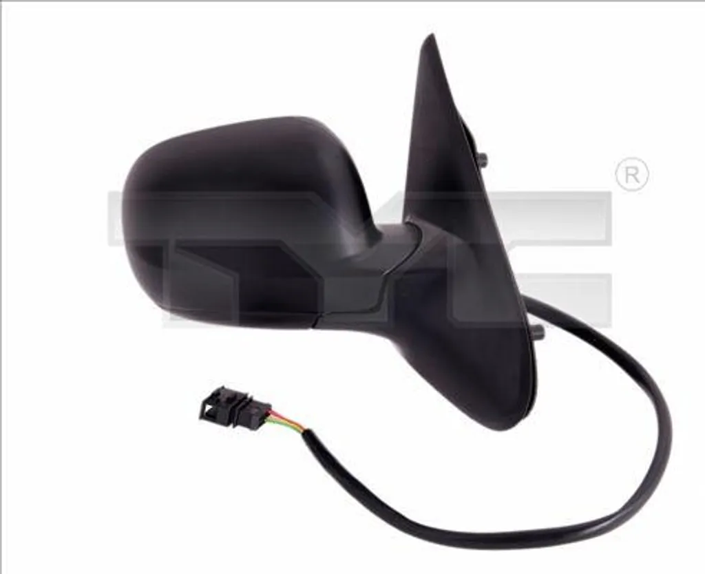 Rétroviseur droit TYC 6K1857508K avec miroir convexe pour Polo et Ibiza