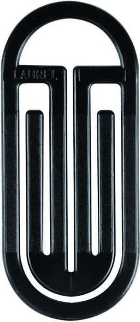 Büroklammern King Klip mit Bogen 50/62mm VE=100 Stück schwarz