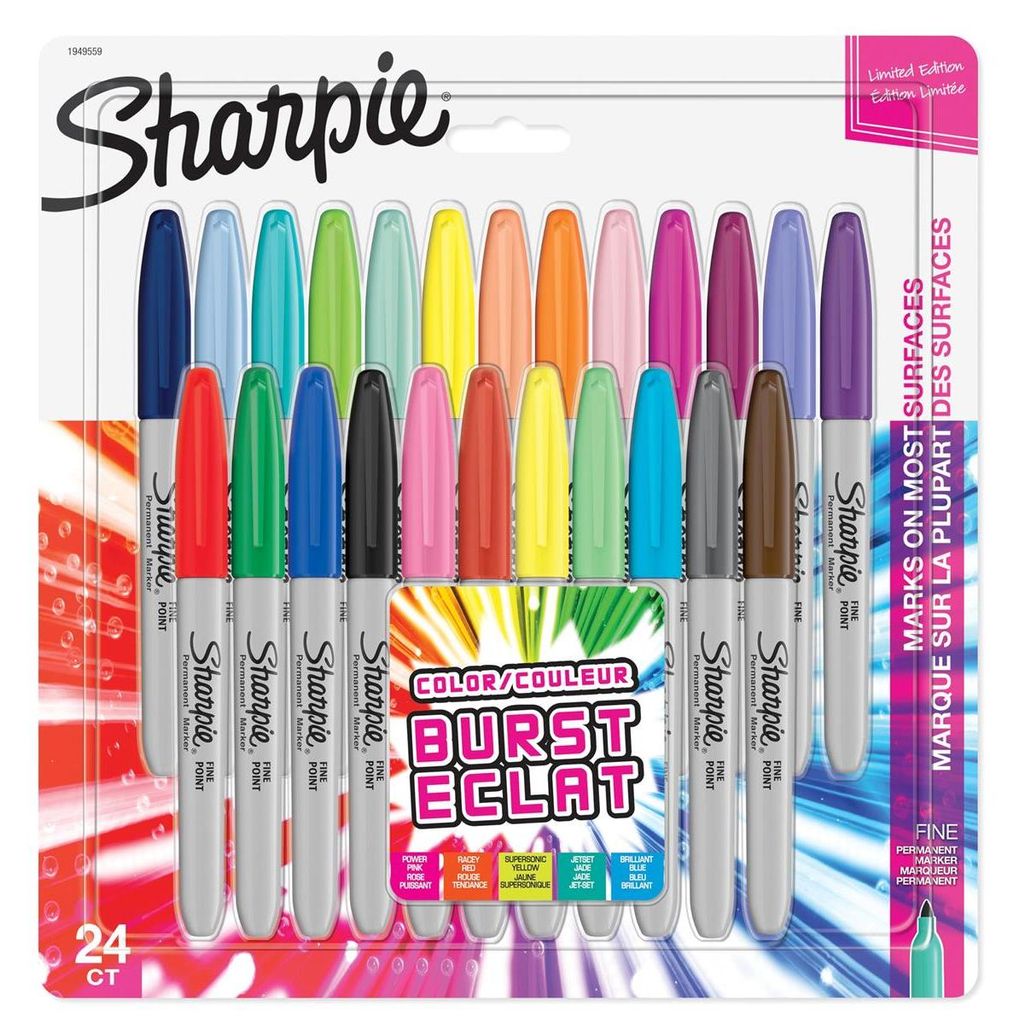 Sharpie Marker Fein Rundspitze F 24er Color Burst Blister Obrázok produktu 