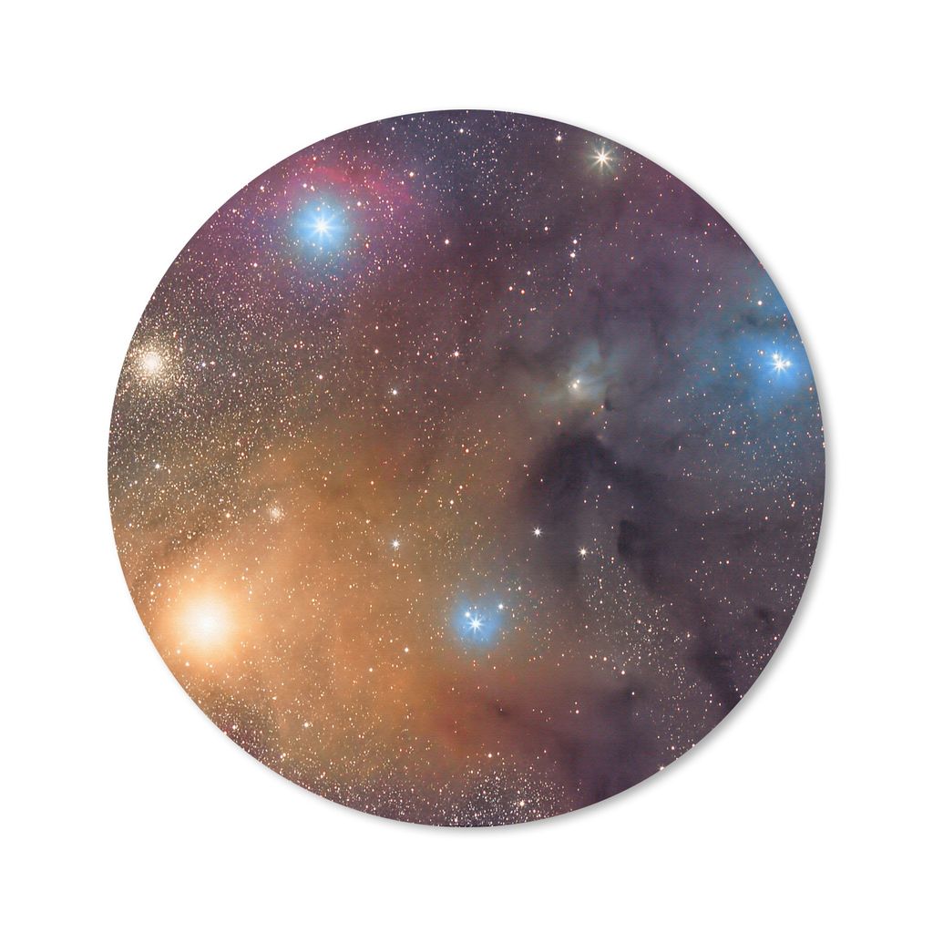 MuchoWow Mauspad Mousepad Universum - Sterne - Farben - Jungen - Mädchen - Kinder 40x40 cm - Mousepads - Maus Mat - Pad - Mausunterlage - Schrei...