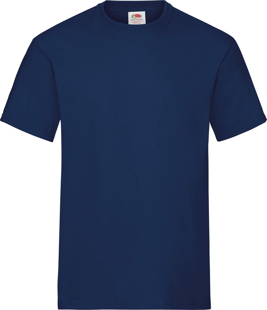 10er Pack Fruit of the Loom Heavy T-Shirt, Farbe:navy, Größe:L