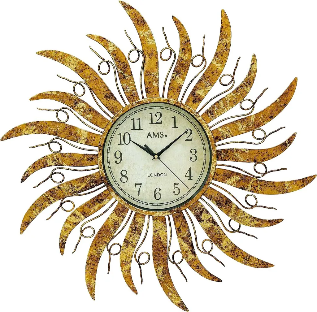 Horloge AMS 9639 à quartz - Cadran en verre et mouvement haute précision