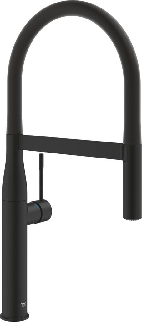 GROHE Essence Einhand-Spültischarmatur, Ausladung 240mm, Profibrause mit flexiblem Schlauch, schwenkbar, MagneticDocking, 30503KF0