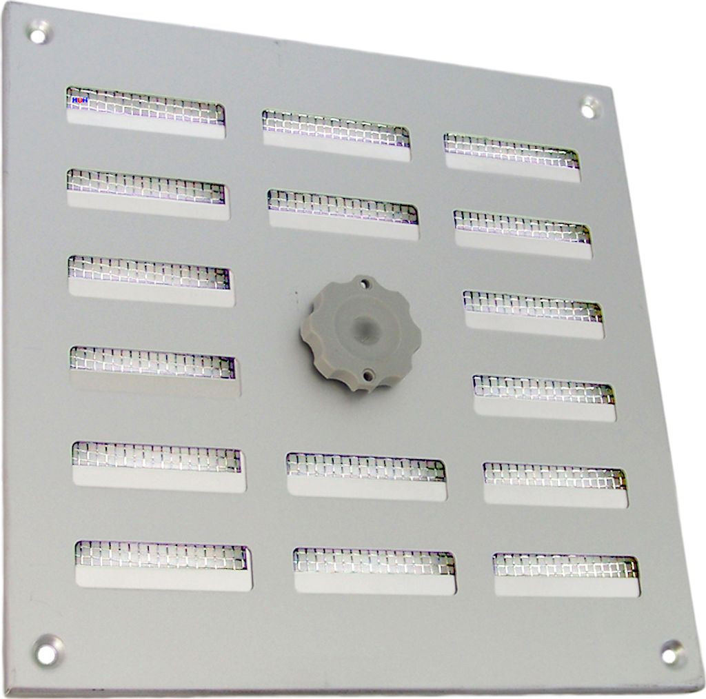Lüftungsgitter LG 2020 SAA Schiebegitter Alu F1 195 x 195mm Zuluft Abluftgitter