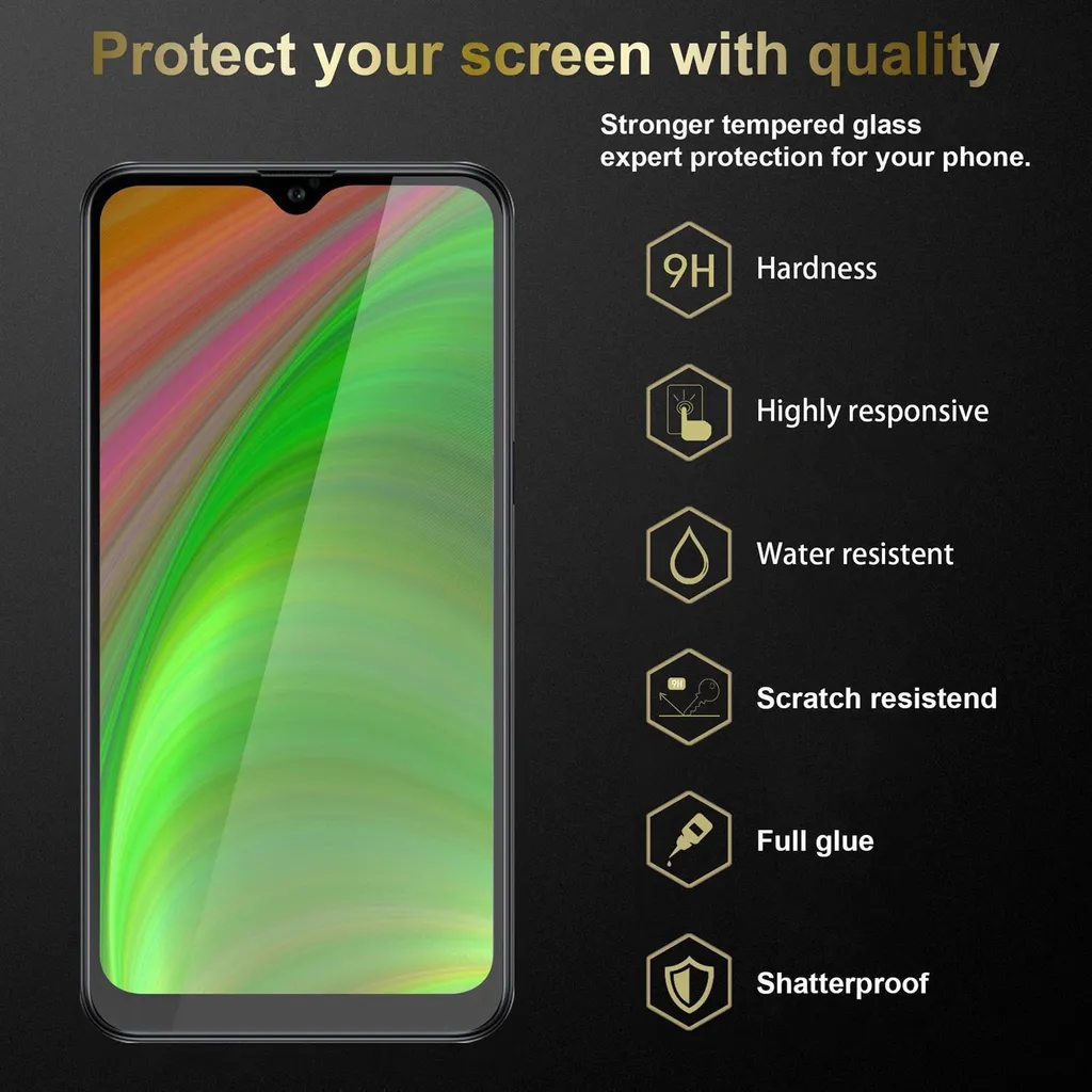 Dipos Pellicola Protettiva In Cristallo Per Motorola Moto E7 Plus, Taglio Laser Made In Germany, Anti Graffio