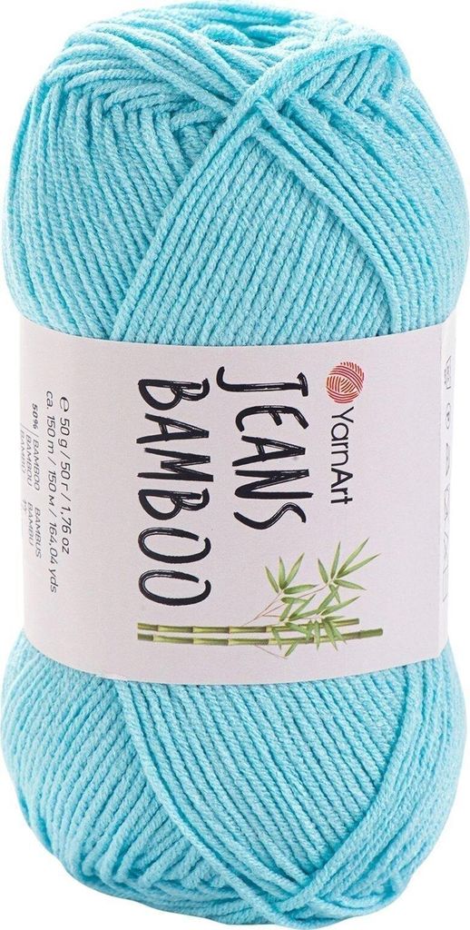 Yarn Art Jeans Bamboo 119 Baby Blue Pletacia priadza Obrázok produktu 