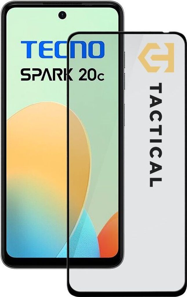 Tactical Glass Shield 5D für Tecno Spark 20c - Schwarz Produktbild 