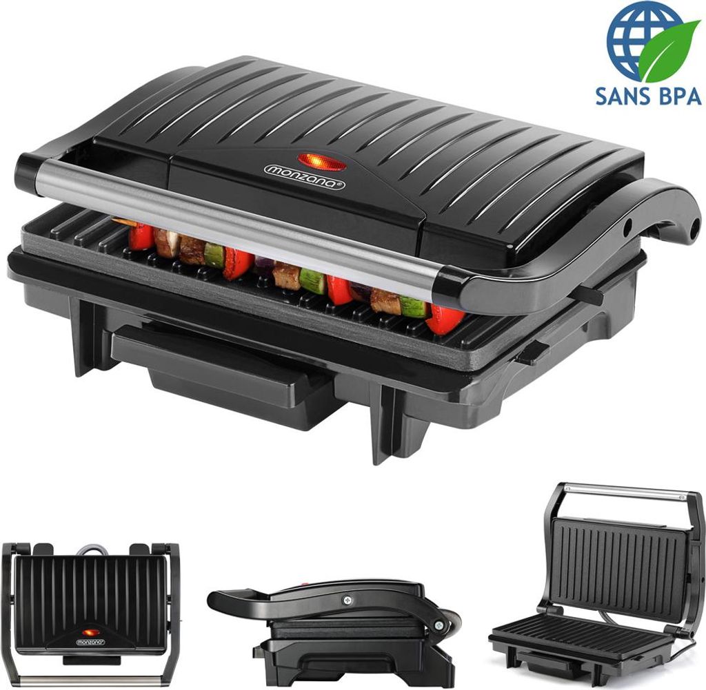 Grill électrique multifonction Grille-viande Presse à Image du produit 