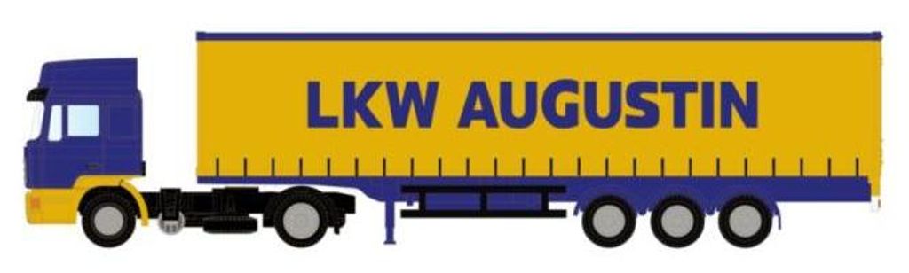 Minis LKW MAN F90 Gardinenplanen-Sattelzug LKW Augustin (AT) LC4069