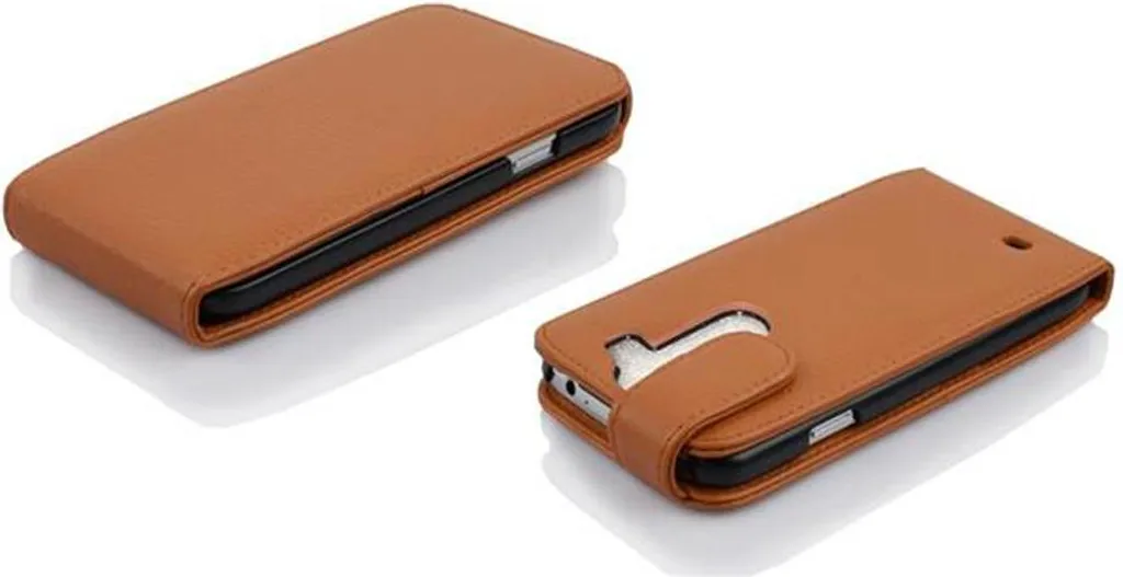 Custodia a Libro Cadorabo per LG G3 - Similcuoio Antiurto Marrone - 4
