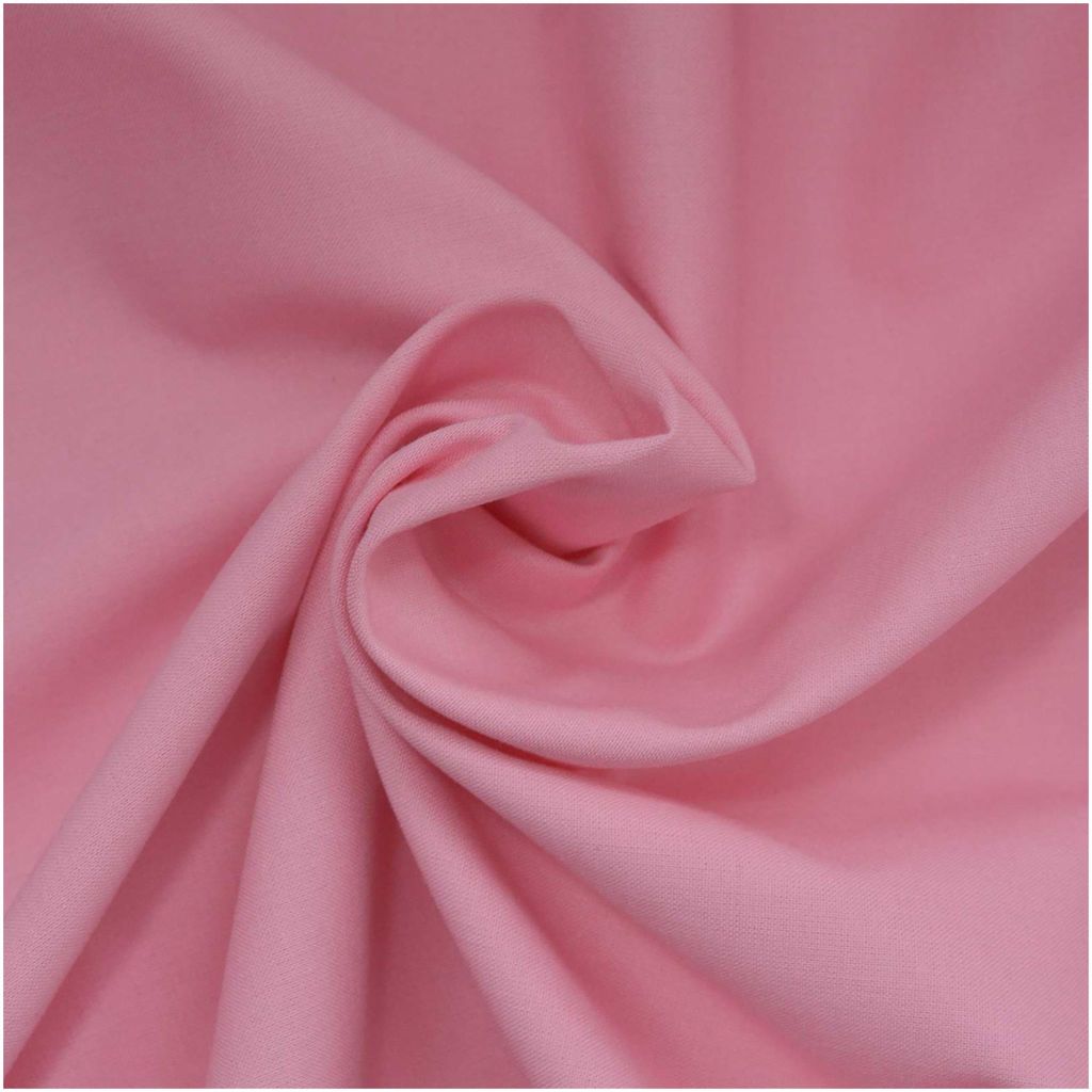 50x150cm Baumwollstoff Oeko - Tex 100 Meterware am Stück Fahnentuch Cretonne rosa