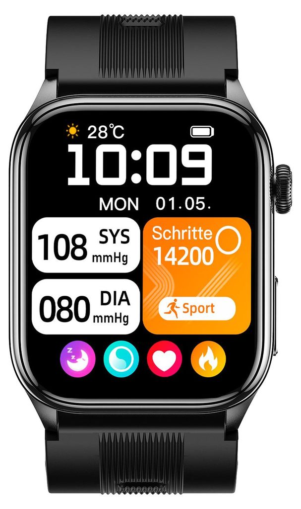 Knauermann PRO 4 Air Senioren-Smartwatch mit Sturzerkennung Produktbild 