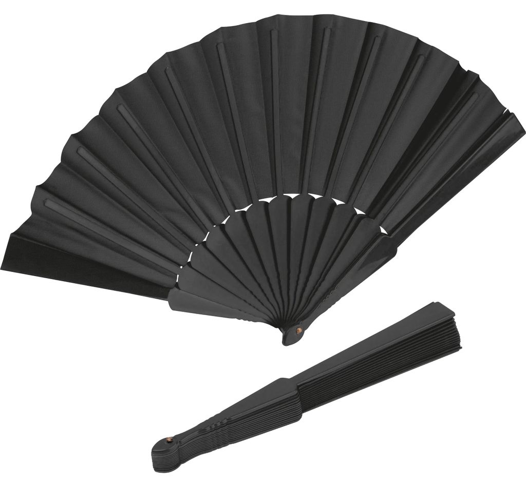 Aufklappbarer Fächer / Handfächer / Farbe: schwarz Produktbild 