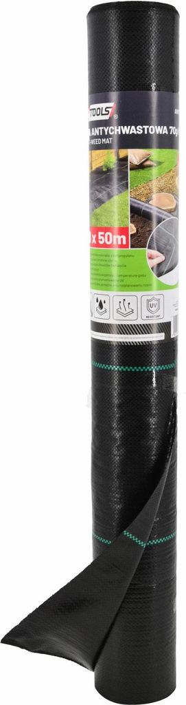 Awtools mata antychwstowa 70g 1,6*100m agrotkanina czarna