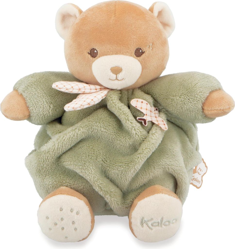 Kaloo - Grüner Plüschbär Kuscheltier - Extra Weich und Nachhaltig Geschenk
