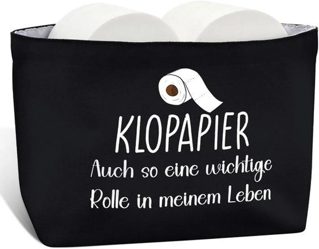Dissimulez vos rouleaux avec ce cache-papier toilette noir gain de place