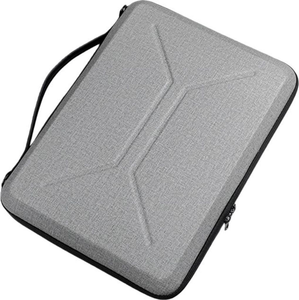 Multifunktionale Tablet- und Laptoptasche, wasserdicht und stoßfest, tragbar, auch als Mauspad nutzbar, für 15–16 Zoll, Grau