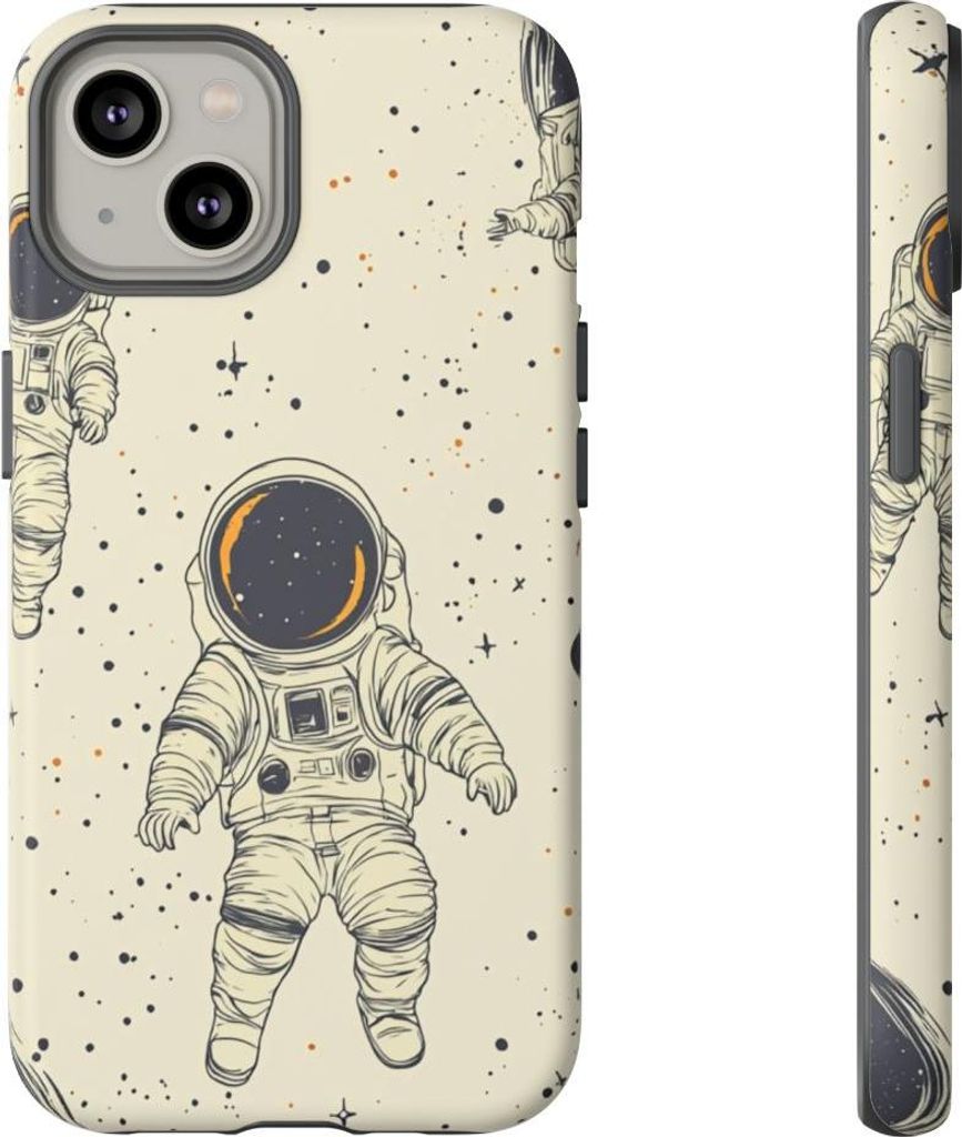 Schwebende Astronauten im Weltraum – Hülle Kompatibel mit iPhone 14