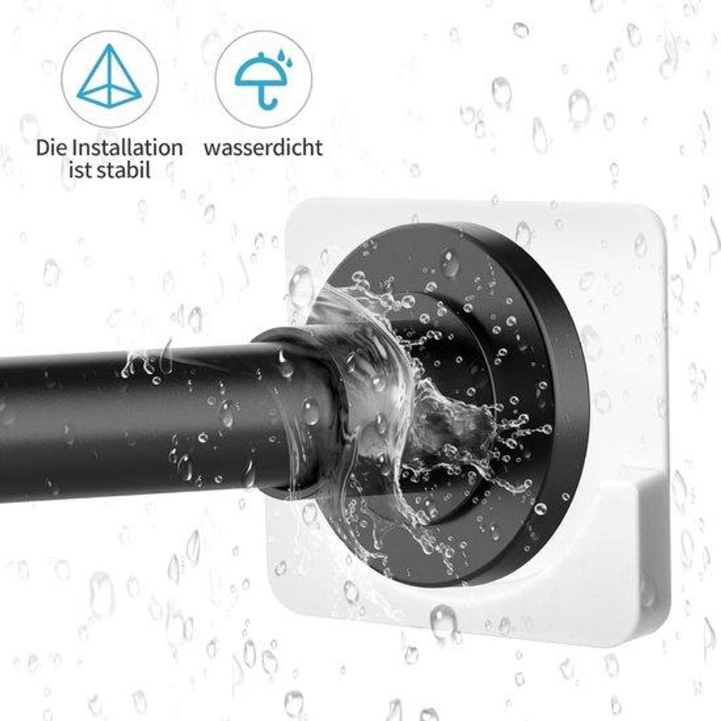Duschregalhalter - Bürstenlos - 2 Stücke - Weiß