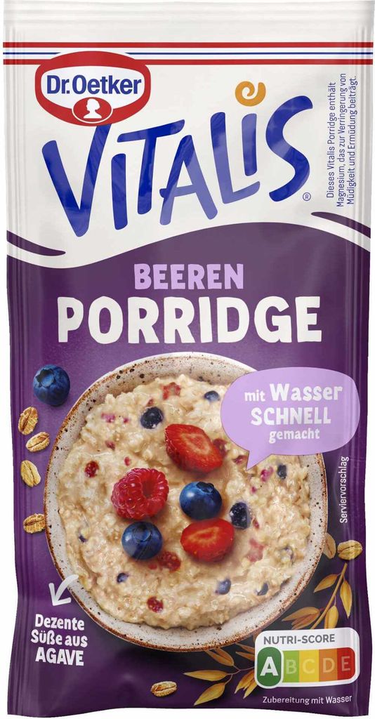 Vitalis Porridge Beeren 0,053Kg Produktbild 