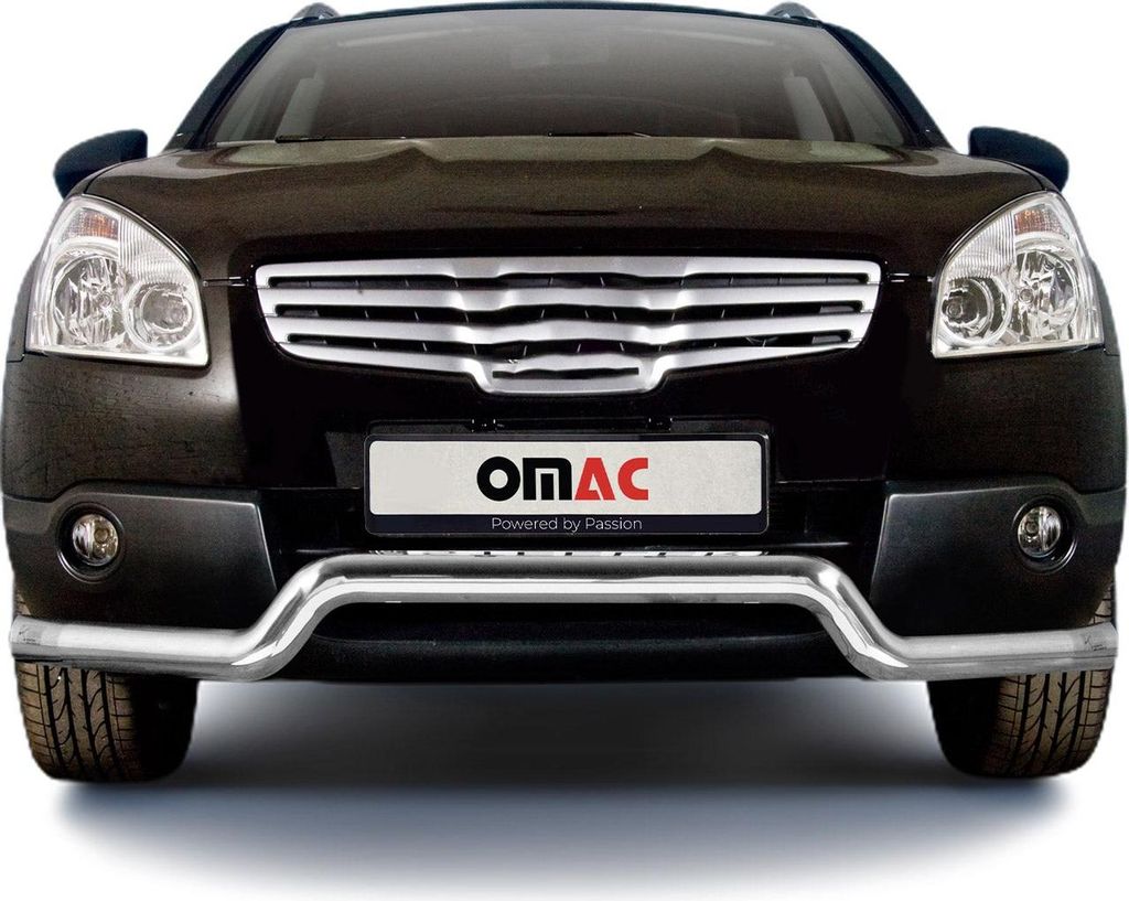Frontbügel Frontschutzbügel für Nissan Qashqai +2 2007-2010 Stahl ABE Silber