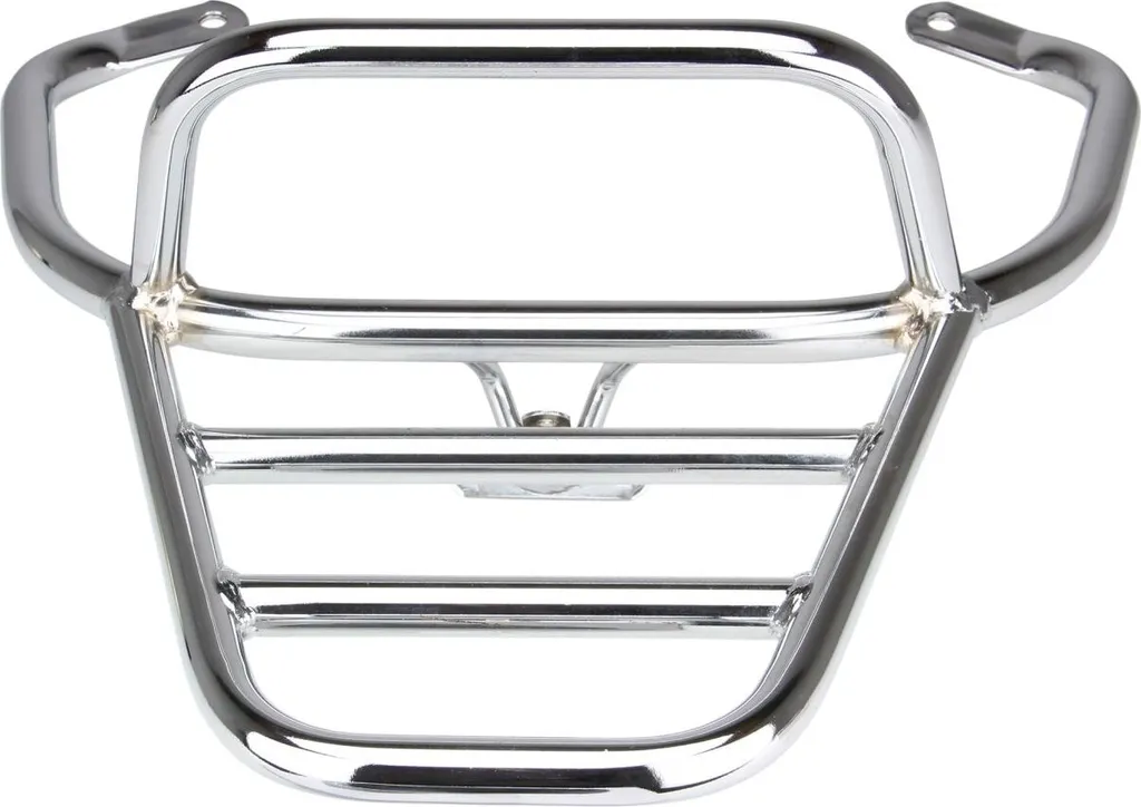 Solution de rangement pour Piaggio LX : Porte-bagages arrière chromé stable - 2