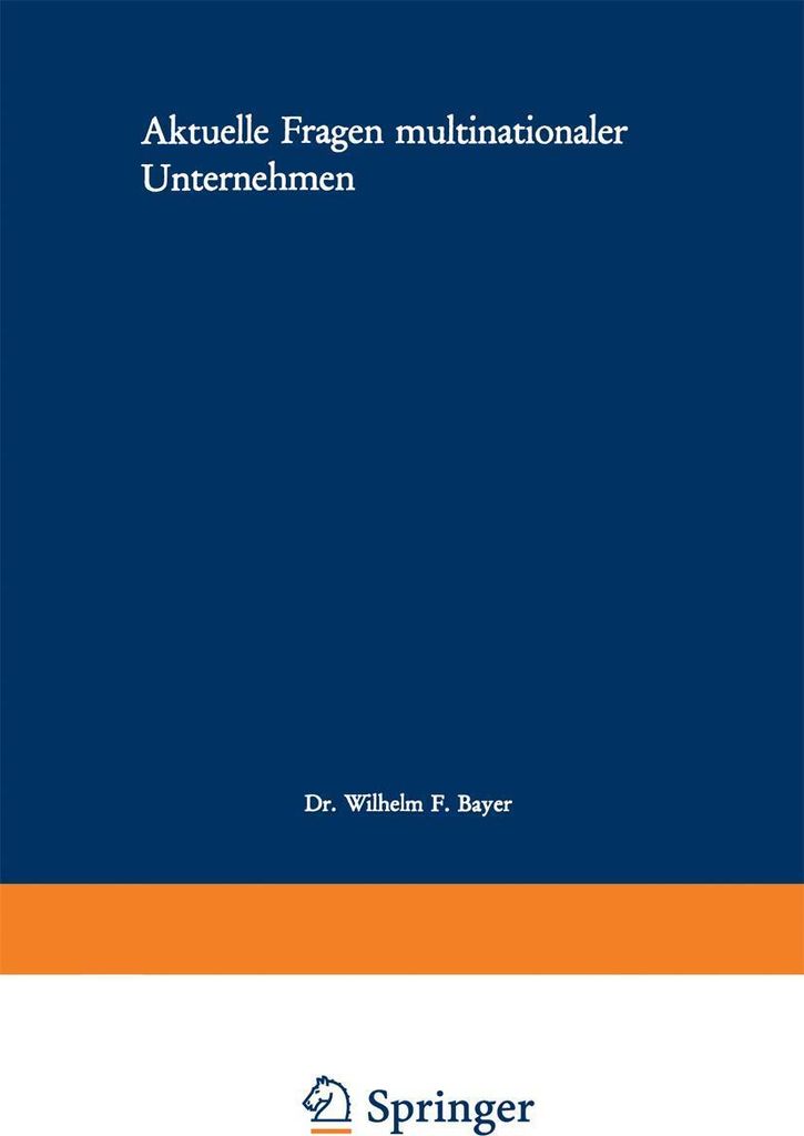 Aktuelle Fragen multinationaler Unternehmen