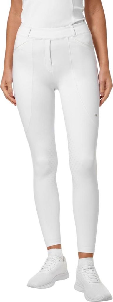 Equestrian Stockholm Reitleggings Damen Knee-Grip Premium Leggings White M