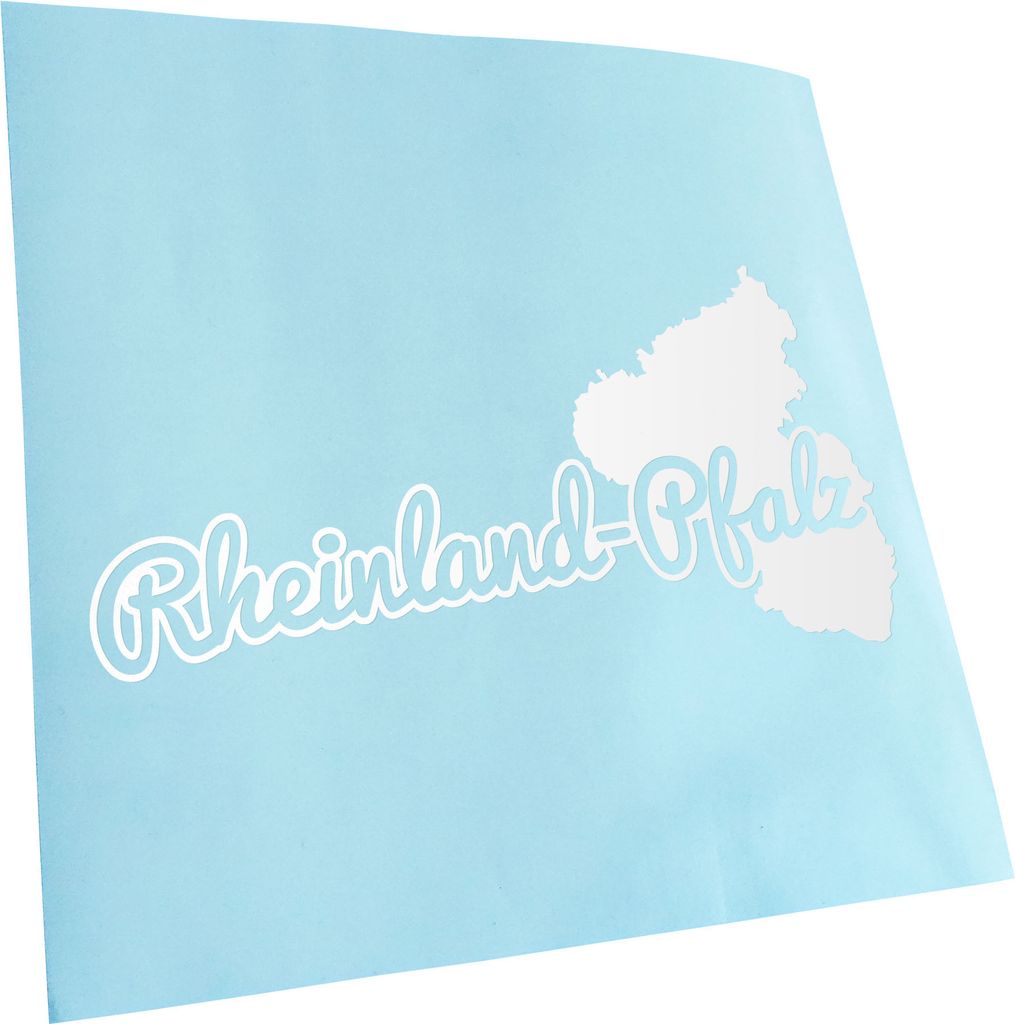 Kiwistar - Autoaufkleber - Rheinland-Pfälzer Herkunft - Weiss - 24x12cm - Aufkleber für Auto, Laptop, Fahrrad, LKW, Motorrad Mehrfarbig JDM Decal...