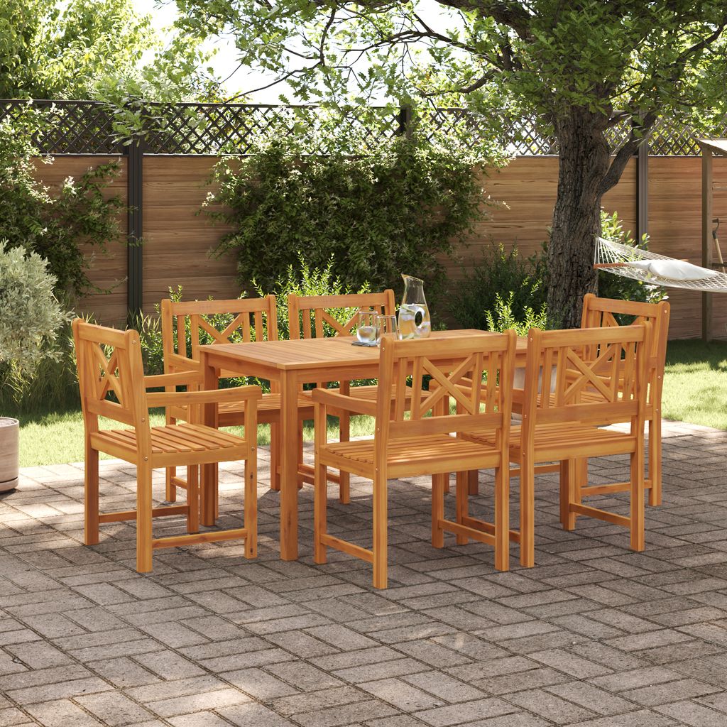 Möbel Gartenstühle 2 Stück 56x56x90 cm Massivholz Akazie - Gartentische 3375660