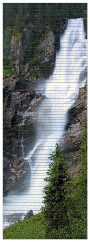 Wallario Duschmatte Antirutschmatte Badmatte Fußmatte Wasserfall, Größe ca. 180 x 65 cm
