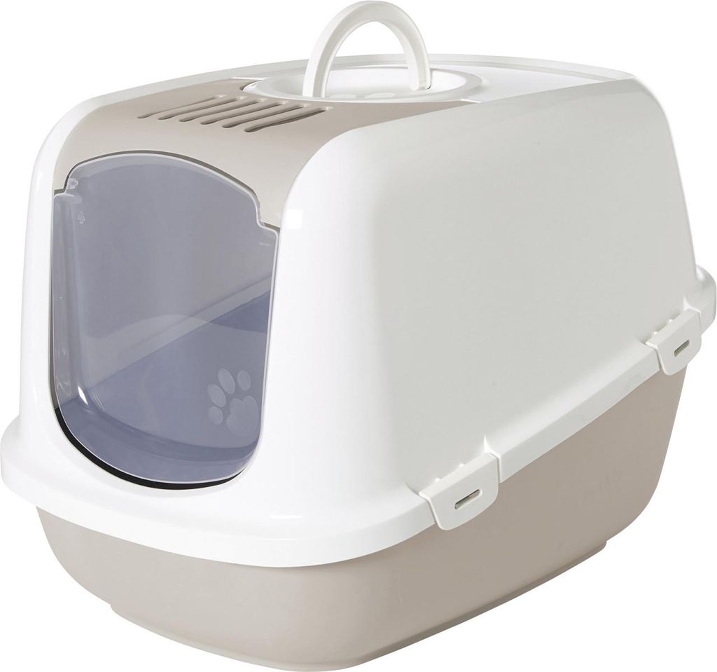 SAVIC Katzentoilette Nestor Jumbo mokka-weiß Produktbild 