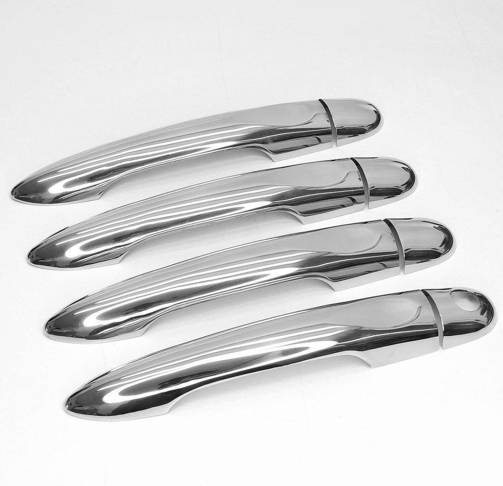 Recambo Chrom Türgriff Blenden Edelstahl kompatibel für Renault Clio IV + Grandtour | BJ 2012-2019