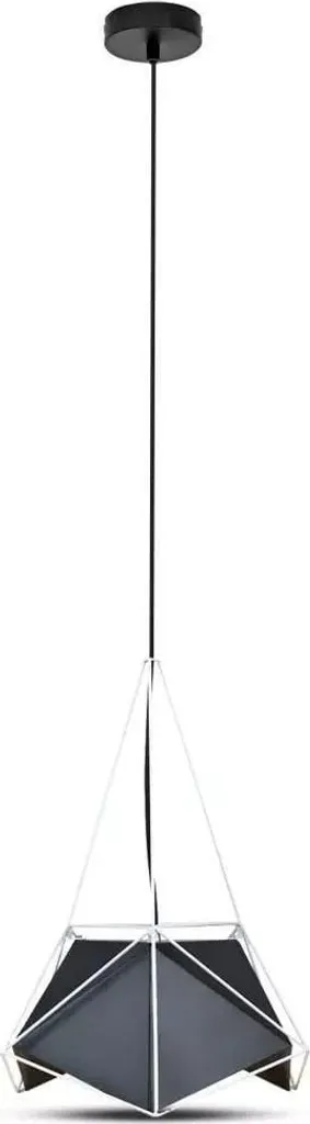 Suspension Basics V-TAC noire 1xE27x60W en métal robuste 120x40x40 cm