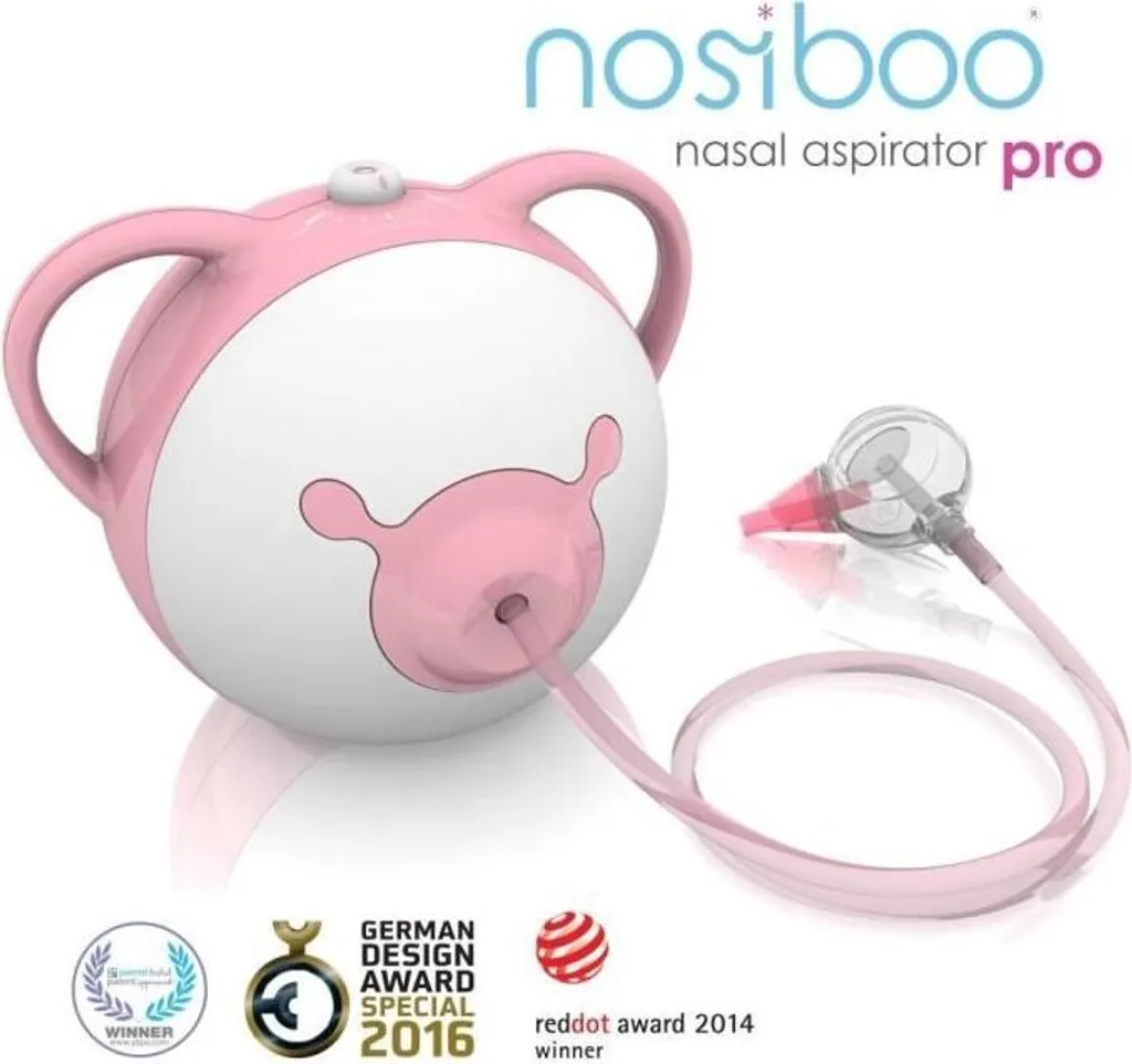 Mouche-bébé Électrique Nosiboo Pro Rose : Hygiène Nasale de l'Enfant