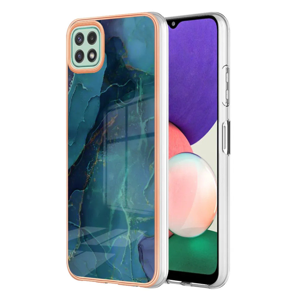 Cover Samsung A22 5G Verde Antiurto - Case Silicone Design