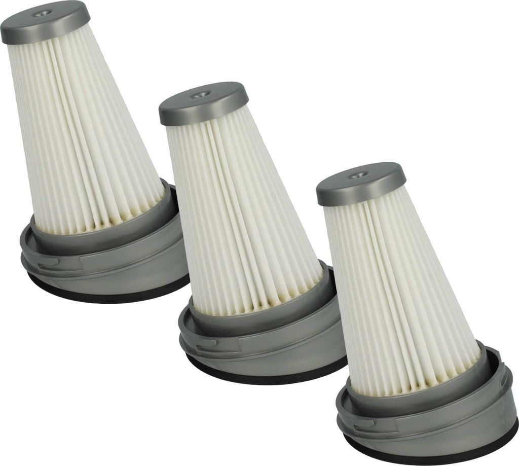 vhbw 3x Staubsaugerfilter kompatibel mit Rowenta X-Pert Easy 160 RH7237WO, X-Pert 3.60 RH6975WO Staubsauger - HEPA-Filter Schwarz Weiß