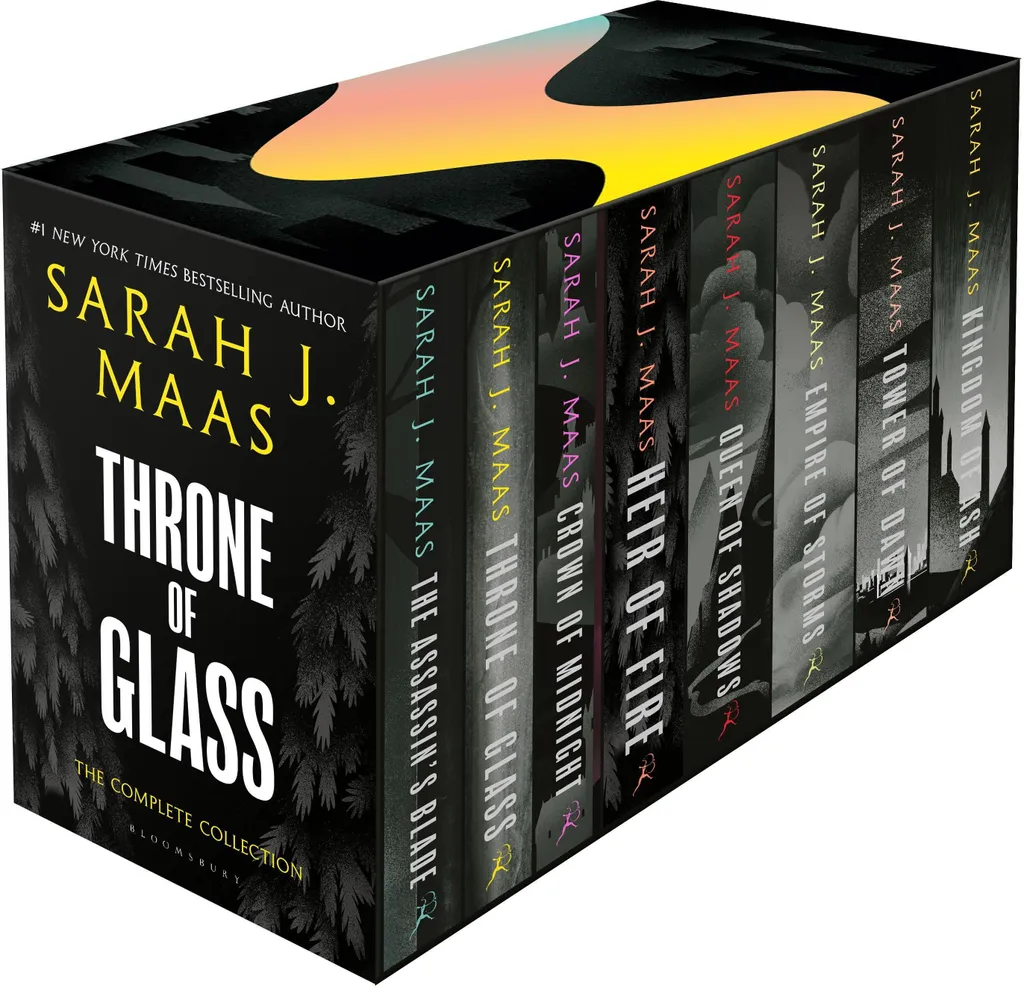 Throne of Glass Box Set Coffret Intégral 8 Tomes en Version Broché