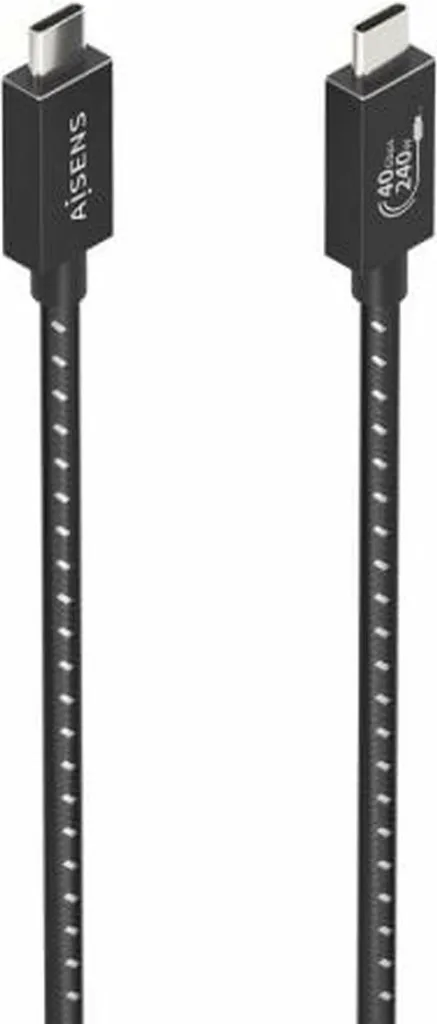 Câble USB-C Transparent Aisens A156-0866 pour Charge Rapide Unique