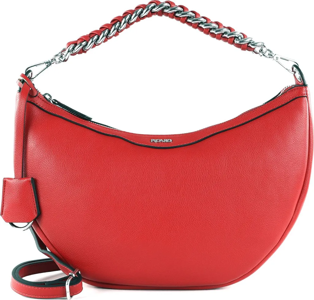 PICARD Lyon Borsa a Tracolla Lipstick Rosso - Eleganza in Vera Pelle