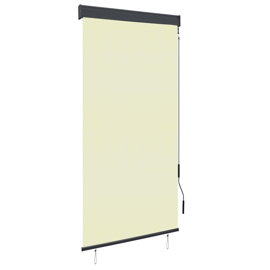 vidaXL Außenrollo 100 x 250 cm Cremeweiß Produktbild 