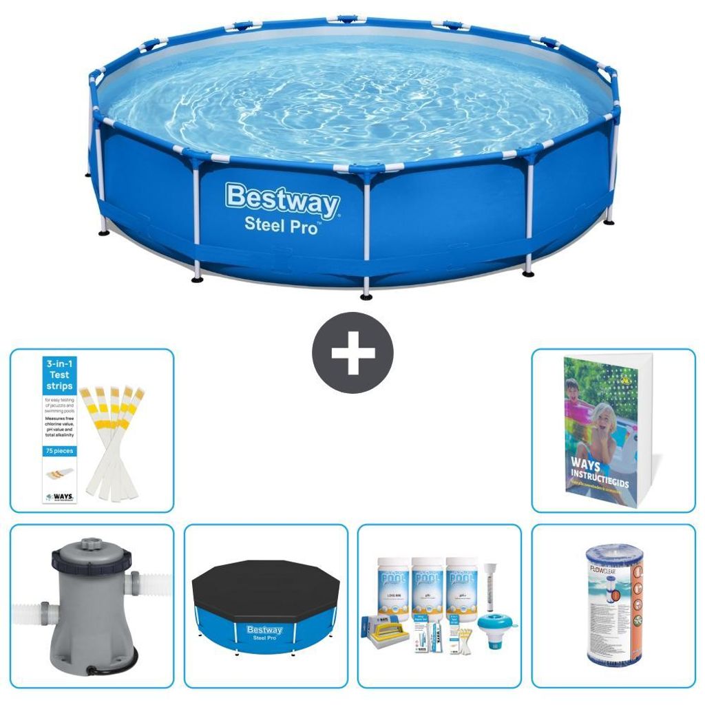 Bestway Steel Pro Rund - 305x76 cm - 7-teilig S208