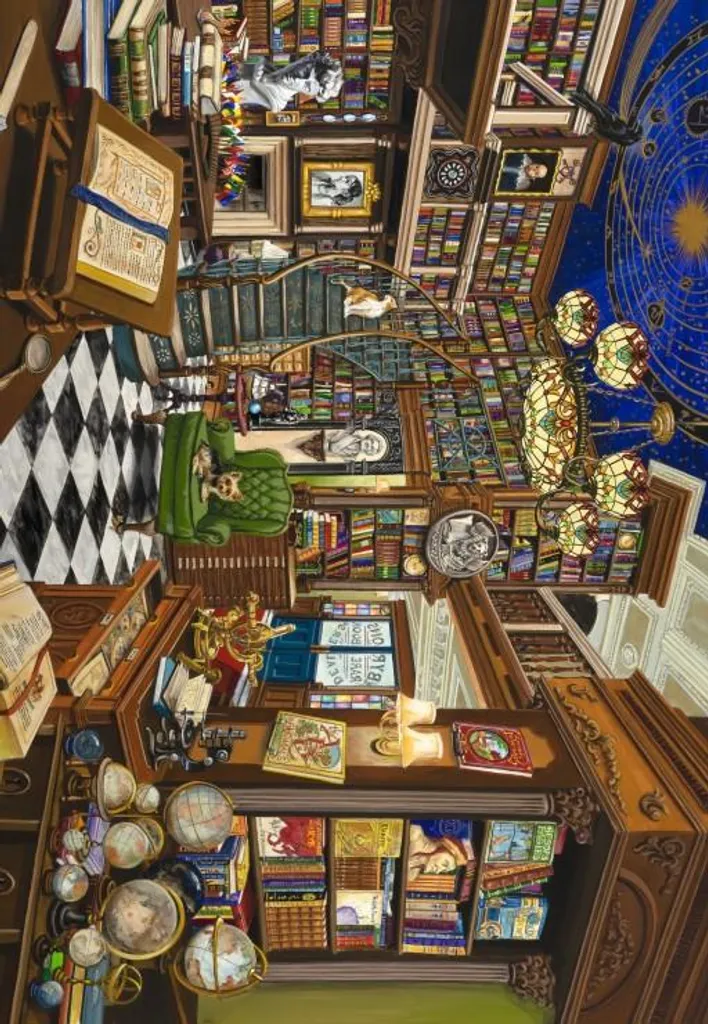 Puzzle anti-stress Bluebird Rare Book Dealer de 1000 pièces