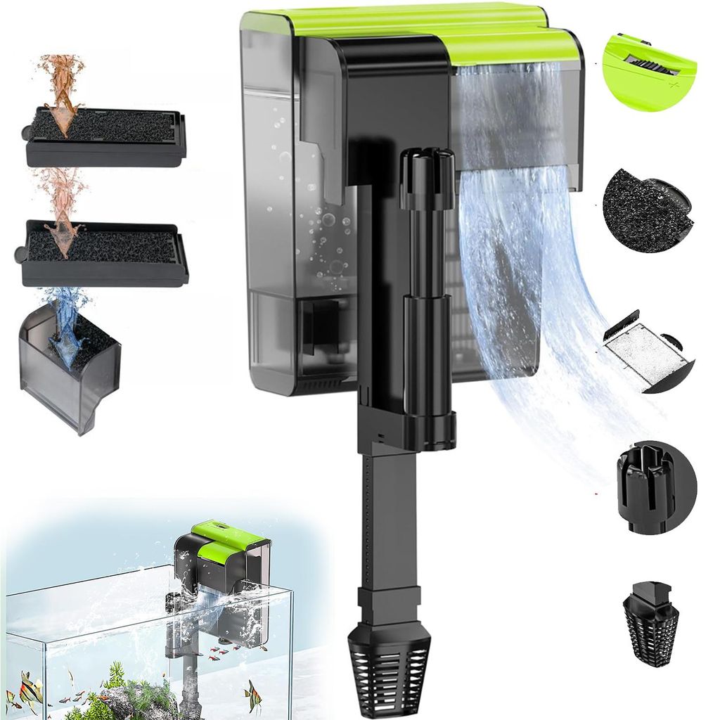Aquarium Außenfilter, Einstellbarer Durchfluss Hang on Produktbild 