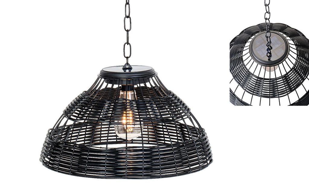 Gilde LED Solarleuchte "Konti" Kunststoff schwarz 99274