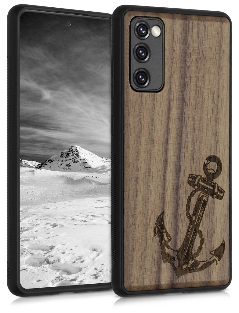 kwmobile Handyhülle für Samsung Galaxy S20 FE Hülle Holz - Produktbild 