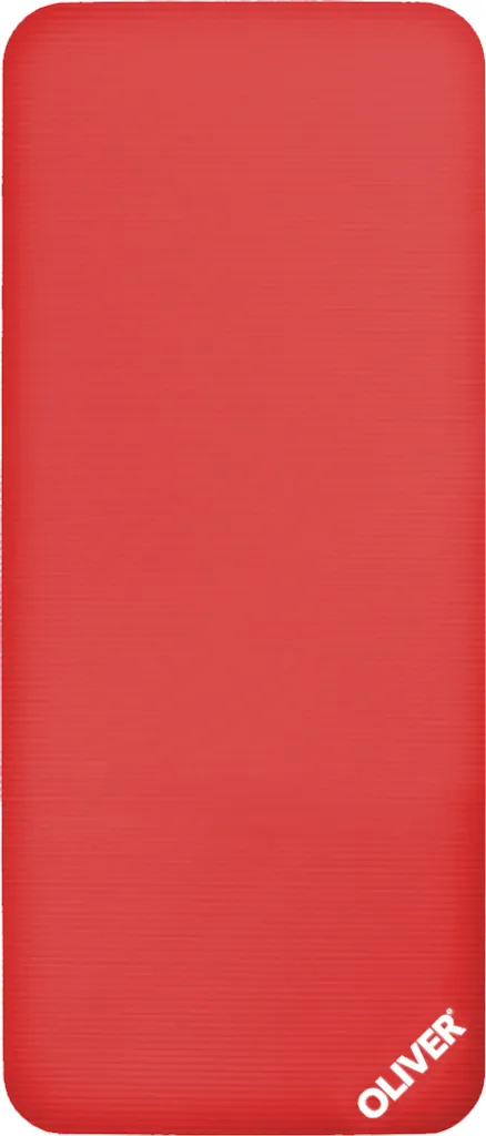 Tapis de yoga et Pilates Oliver rouge 140 x 60 x 1 cm idéal pour le sport