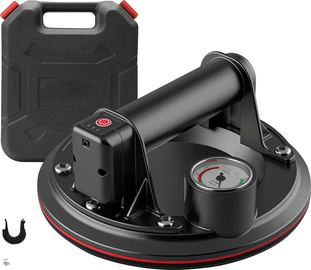 Ventosa Elettrica Professionale 200kg - Sollevatore Vetro e Piastrelle 8"