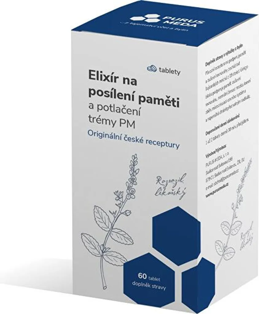 Améliorer sa mémoire et gérer le trac avec Elixir PM - 60 comprimés